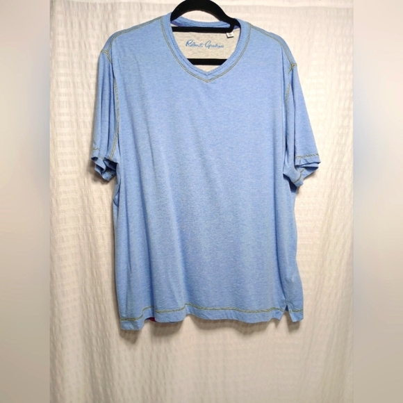 Robert Graham Classic Fit Eastwood V Neck Cotton/ Modal T Shirt. Mens XL - Picture 2 of 8